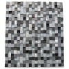 Industrial 3D Graphite Peak Metal Tile