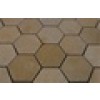 Sample-jerusalem Gold Hexagon 1/4 Sheet Tile Sample
