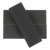 LOFT ASH GRAY FROSTED 4" X 12" GLASS TILES