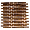 Loft Caramel 1/2x2 Glass Tiles