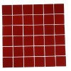 Loft Cherry Red 2 X 2 Frosted Glass Tiles
