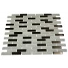 Loft Ice Cave 1/2x2 Brick Pattern Marble & Glass Tile