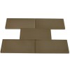Loft Khaki Frosted 3" X 6" Glass Tiles