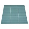 LOFT TURQUOISE POLISHED 1" X 4" GLASS TILES