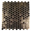 Metal Copper Stainless Steel 3/4 Penny Round Tiles