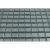 sample-METALLIC ALUMINUM 1X1 1/4 SHEET GLASS TILES SQUARES SAMPLE