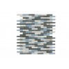 sample-NEXUS BALINESE BREEZE MINI 1/4 SHEET GLASS TILE SAMPLE