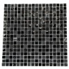 NIGHTLIGHT BLACK BLEND 1/2" X 1/2" MARBLE & GLASS TILE