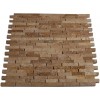 Noce Travertine 1/2" X Random Tiles Cracked Joint Classic Brick Layout