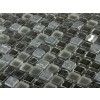 sample- NIGHTLIGHT BLACK BLEND 1/2" X 1/2"  TILES 1/4 SHEET SAMPLE