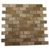 Roman Collection Desert Tan 1x2 Brick Glass Tile