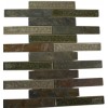 Roman Collection Emperial Slate 1x6 Brick Glass Tile