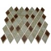 Roman Collection Rosso Diamond Glass Tile