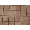 sample-RUST TRAVERTINE 2X2 TUMBLED 1/4 SHEET TILE SAMPLE