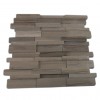 sample-ILLUSION 3D BRICK PATTERN ATHENS GRAY 1/4 SHEET SAMPLE