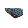 sample-IRIDESCENT INKWELL1x1 GLASS TILES 1/4 SHEET SAMPLE