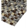 Sample- Leather Boot Brown Blend 1/2" X 1/2"  Tile 1/4 Sheet Sample