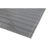 Sample - Loft Ash Gray Polished 1x4 Glass Tiles 1/4 Sheet Sample