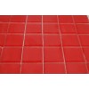 Sample - Loft Cherry Red Frosted 2x2 Glass Tiles 1/4 Sheet Sample