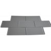 Sample - Loft Natural White Polished 3x6 Glass Tiles 1 Piece Sample