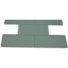 Sample - Loft Seafoam Frosted 3x6 Glass Tiles 1 Piece Sample