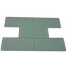 Sample - Loft Seafoam Polished 3x6 Glass Tiles 1 Piece Sample