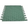 Sample-loft Spa Green 1/2x2 Brick 1/4 Sheet Sample Tiles