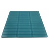 SAMPLE - LOFT TURQUOISE POLISHED 1X4 GLASS TILES 1/4 SHEET SAMPLE