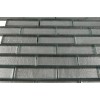sample-METALLIC ALUMINUM 1X3 1/4 SHEET GLASS TILES BRICKS SAMPLE