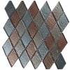 sample-METALLIC QUEEN DIAMOND 1/4 SHEET GLASS TILE SAMPLE