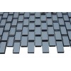 sample-MIRROR GRAY 1/2X1 1/4 SHEET GLASS TILE SAMPLE