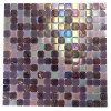 sample PLUM BRULE 1/4 SHEET GLASS TILES SAMPLE