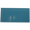 sample-POOL BLUE 3X6 GLASS TILES SAMPLE 1 PIECE