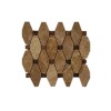 sample-OCTAVE PATTERN  LIGHT EMPERADOR WITH DARK EMPERADOR DOT 1/4 SHEET  TILE SAMPLE