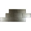 sample-WHITE GOLD 3X6 GLASS TILES SAMPLE 1 PIECE