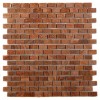 Sample-Wood Onyx Brick 1/4 Sheet Tile Sample