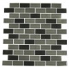 SMOKE BLEND 1X2 GLASS TILE