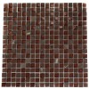 SQUARES COPPER CLAY BLEND 1/2X1/2 MARBLE & GLASS TILE