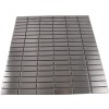 Stainless Steel 1/2" X 2" Metal Tile Stacked Pattern