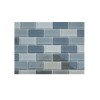 sample-SMOKE BLEND 1X2 GLASS TILES 1/4 SHEET SAMPLE