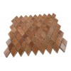 WOOD ONYX DIAMOND MARBLE MOSAIC TILE