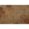 SAMPLE - WOOD ONYX HEXAGON 1/4 SHEET SAMPLE